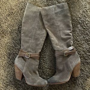 Corso Como Taupe Suede Knee High Boots 9.5